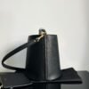 BUCKET Soft Grain Beef Leather Bucket Bag Black  Size:23*24.5*23cm