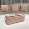 DIOR CARO handbag rose pink linen oversized rattan pattern Size:20 *12 *7cm