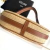 🔥 CELIN-E brand new rattan woven calf leather AVA handbag  Size:24*13*7cm